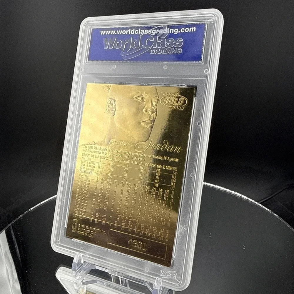 Michael‎ Jordan 23KT Gold Card 1997 Fleer Rookie of the Year WCG Graded #4261